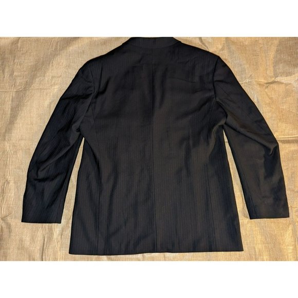 Hugo Boss Men's Single Breasted Black Blazer Virgin Wool 46R Lancaster/Smart - Picture 3 of 9